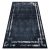 ANDRE 1486 covor lavabil  contur vintage antiderapant - negru / alb 120x170 cm