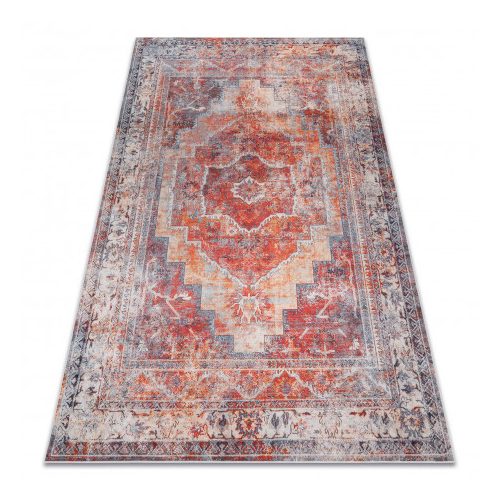 ANDRE 1684 covor lavabil  vintage antiderapant - rosu 120x170 cm