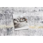 ANDRE 1065 covor lavabil, vintage  antiderapant, - gri / auriu 80x150 cm