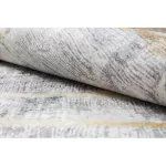 ANDRE 1065 covor lavabil, vintage  antiderapant, - gri / auriu 80x150 cm