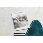 ANDRE 1150 covor lavabil, Frunze, antiderapant, - alb / auriu 80x150 cm