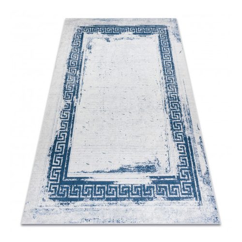 ANDRE 1213 covor lavabil vintage  antiderapant, - alb / albastru 80x150 cm