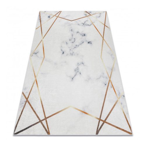 ANDRE 1220 covor lavabil , geometric antiderapant -alb 80x150 cm