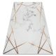 ANDRE 1220 covor lavabil , geometric antiderapant -alb 80x150 cm
