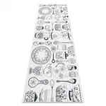 Kab. ANDRE 1318 covor lavabil ceramic, antiderapant pentru bucătărie - bej 80x200 cm
