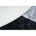 BAMBINO 2139 Cerc, covor lavabil, - foci covor copii, antiderapant, - negru / alb 160 cm