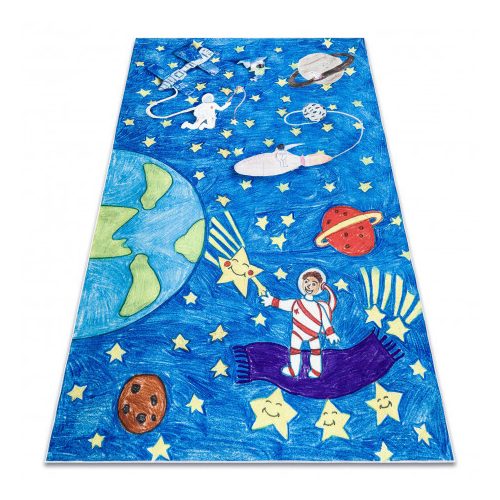 BAMBINO 2265 covor lavabil, covor copii, antiderapant, - albastru 80x150 cm