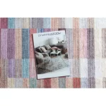 ANDRE 2295 covor lavabil, antiderapant, - roz / albastru 80x150 cm