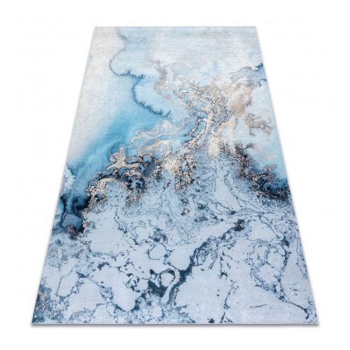 ANDRE 2248 covor lavabil , vintage antiderapant - albastru 160x220 cm