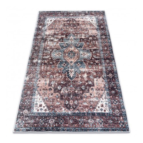 ANDRE 1826 covor lavabil Dísz, vintage antiderapant - maro / albastru  160x220 cm
