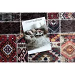 ANDRE 2305 covor lavabil  mozaic oriental antiderapant -bordo/ maro 160x220 cm