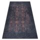 ANDRE 1013 covor lavabil  vintage antiderapant - negru / teracot  120x170 cm