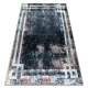  Kab. Covor lavabil ANDRE 3030 Frame vintage antiderapant - negru / ruginiu 80x150 cm
