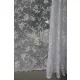  TRD. Perdea gata confecționată Amelia model floral cu crini albi 200x160cm