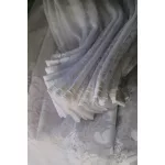  TRD. Perdea gata confecționată Amelia model floral cu crini albi 200x160cm