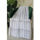  Perdea gata făcută Amelia albă cu model modern în dungi 300x180cm