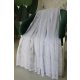  Perdea gata făcută Amelia model frunze albe 200x180cm