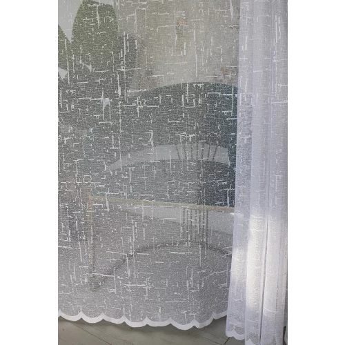  Perdea Amelia albă cu buline 300x160cm