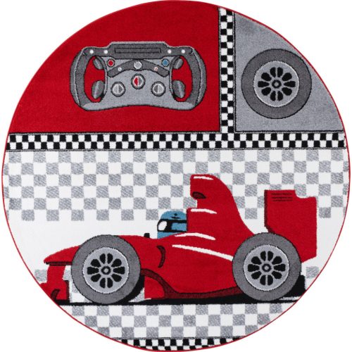  Covor pentru copii Ay. KIDS 460 120 x 120 cm cu cerc roșu