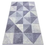 Covor Feel 5672/17944 Triunghi, bej/mov 80x150 cm