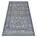  Covor NAIN Ornament, ramă, vintage 7557/51644 bej / albastru 80x150 cm