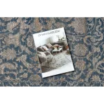  Covor NAIN Ornament, ramă, vintage 7557/51644 bej / albastru 80x150 cm
