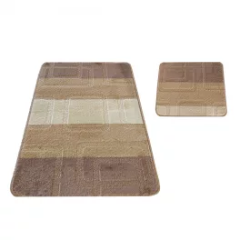    Covor de baie Dy. Montana 04N bej, set 2 piese (50cmx80cm+40x50cm)