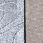  Set baie 2 piese Montana 05 negru (50 cm x 80 cm și 40 cm x 50 cm) covor