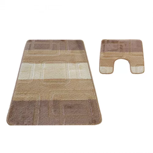  Covor de baie Dy. Montana 04N bej, set 2 piese (50cmx80cm+40x50cm)