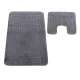  Set baie 2 piese Montana Ethnic Opal gri (50 cm x 80 cm și 40 cm x 50 cm)