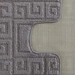  Set baie 2 piese Montana Ethnic Opal gri (50 cm x 80 cm și 40 cm x 50 cm)