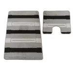  Set baie 2 piese Montana Said XL gri (60 cm x 100 cm și 50 cm x 60 cm)