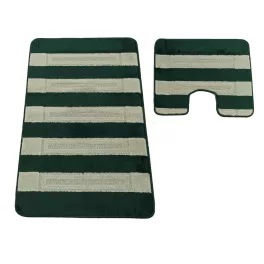   Set baie 2 piese Montana Said XL Verde vânător (60 cm x 100 cm și 50 cm x 60 cm)