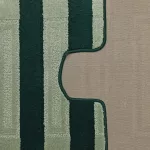 Set baie 2 piese Montana Said XL Verde vânător (60 cm x 100 cm și 50 cm x 60 cm)