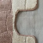  Set baie 2 piese Montana Sariyer XL bej (60 cm x 100 cm și 50 cm x 60 cm)