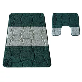   Set baie 2 piese Montana Sariyer XL Verde vânător (60 cm x 100 cm și 50 cm x 60 cm)