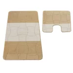  Set baie 2 piese Montana Sariyer XL Bej deschis (60 cm x 100 cm și 50 cm x 60 cm)