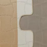  Set baie 2 piese Montana Sariyer XL Bej deschis (60 cm x 100 cm și 50 cm x 60 cm)