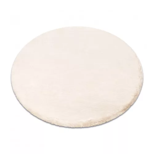 Covor cerc shaggy TEDDY NEW sand 52  plüss, foarte gros, bej 200 cm