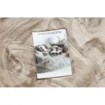 Covor cerc shaggy TEDDY NEW sand 52  plüss, foarte gros, bej 200 cm