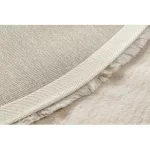 Covor cerc shaggy TEDDY NEW sand 52  plüss, foarte gros, bej 200 cm