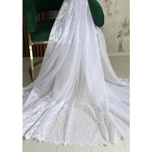  Perdea gata confecționată Madeline model alb 300x180cm