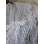  TRD. Perdea gata confecționată Madeline model alb 300x250cm