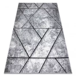   COZY covor modern 8872 Wall, Geometric, triunghiuri - Structural două straturi lână Gri / albastru 280x370 cm