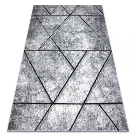 COZY covor modern 8872 Wall, Geometric, triunghiuri - Structural două straturi lână Gri / albastru 160x220 cm