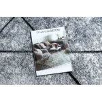 COZY covor modern 8872 Wall, Geometric, triunghiuri - Structural două straturi lână Gri / albastru 80x150 cm