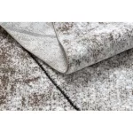 Covor modern COZY 8872 Wall, Figuri geometrice, Triunghi,înălțime fir 2 maro 80x150 cm