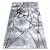 Covor modern COZY 8873 Cracks, repedt betonînălțime fir 2 gri deschis / albastru 80x150 cm
