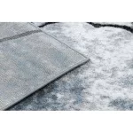 Covor modern COZY 8873 Cracks, repedt betonînălțime fir 2 gri deschis / albastru 80x150 cm