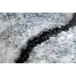Covor modern COZY 8873 Cracks, repedt betonînălțime fir 2 gri deschis / albastru 80x150 cm